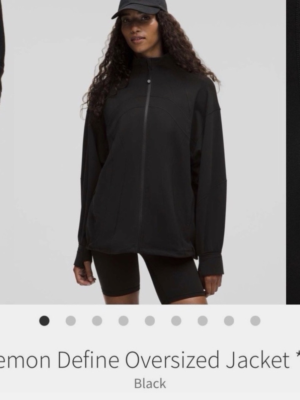 Lululemon Define Oversized Jacket Black Size 8 Brand New With Detached Tags